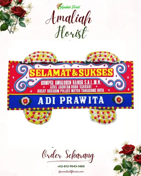 Papan Bunga Ucapan Selamat Menyuke