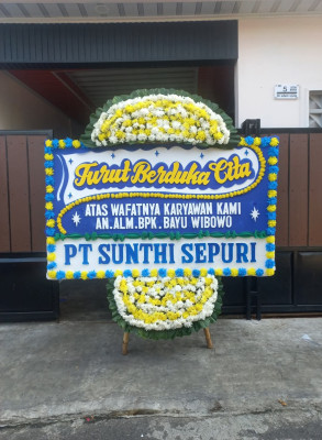 Papan Bunga Duka di Menyuke